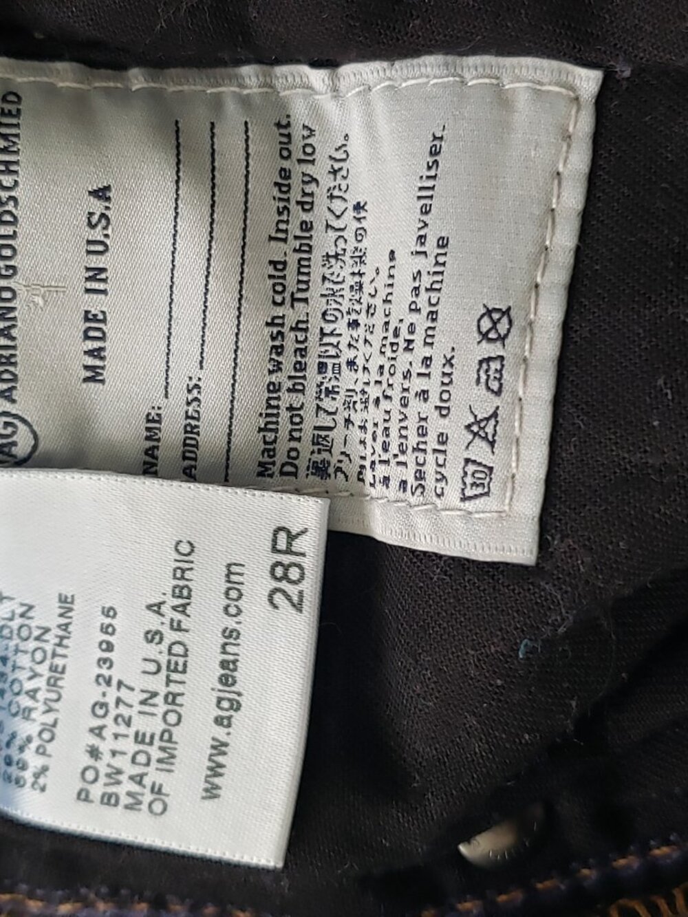 Adriano Goldschmied- The Prima Jeans, Size 28R - Picture 7 of 8